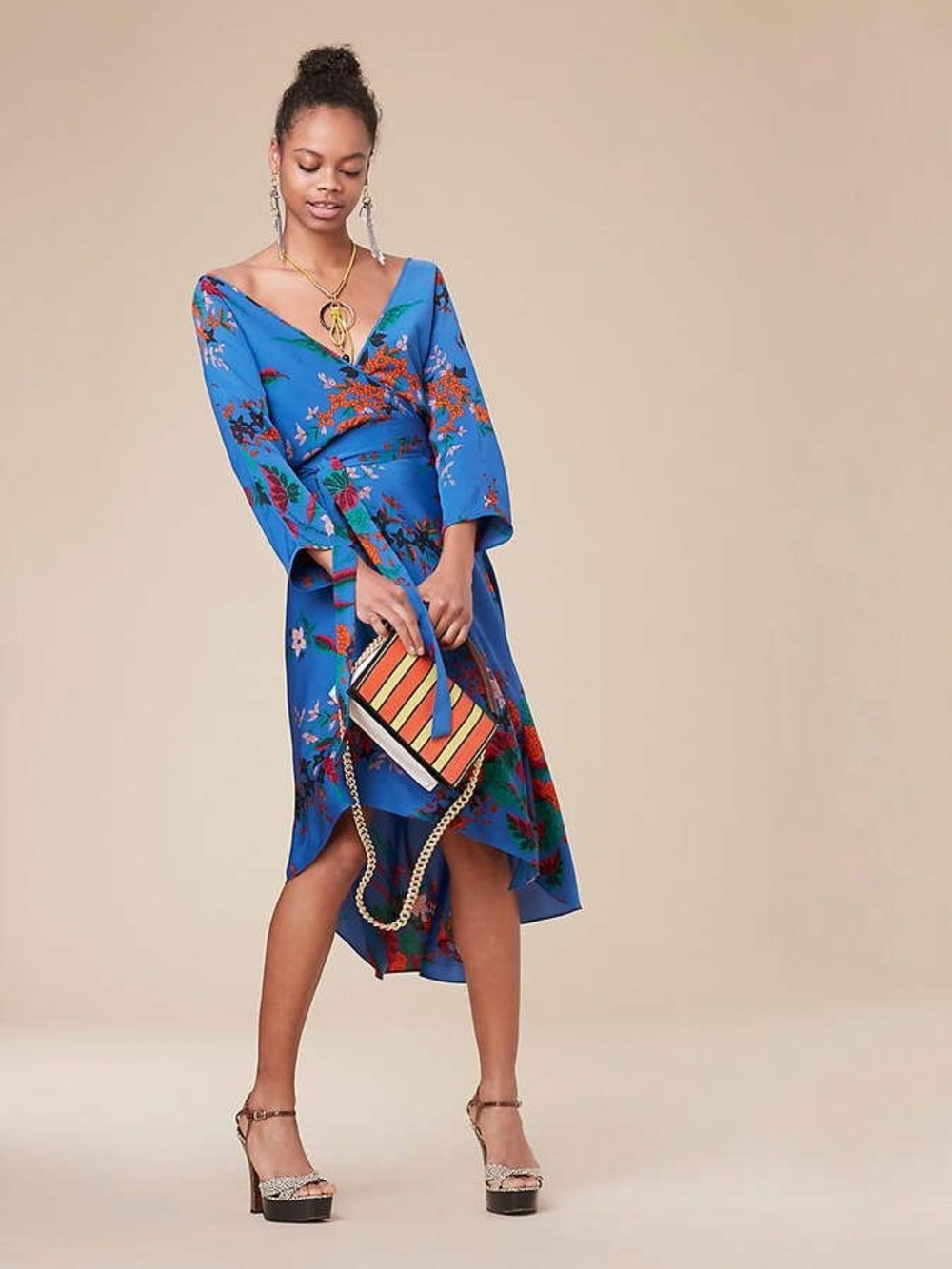 Diane Von Furstenburg - Eloise Asymmetric mini dress - Picture 4 of 5